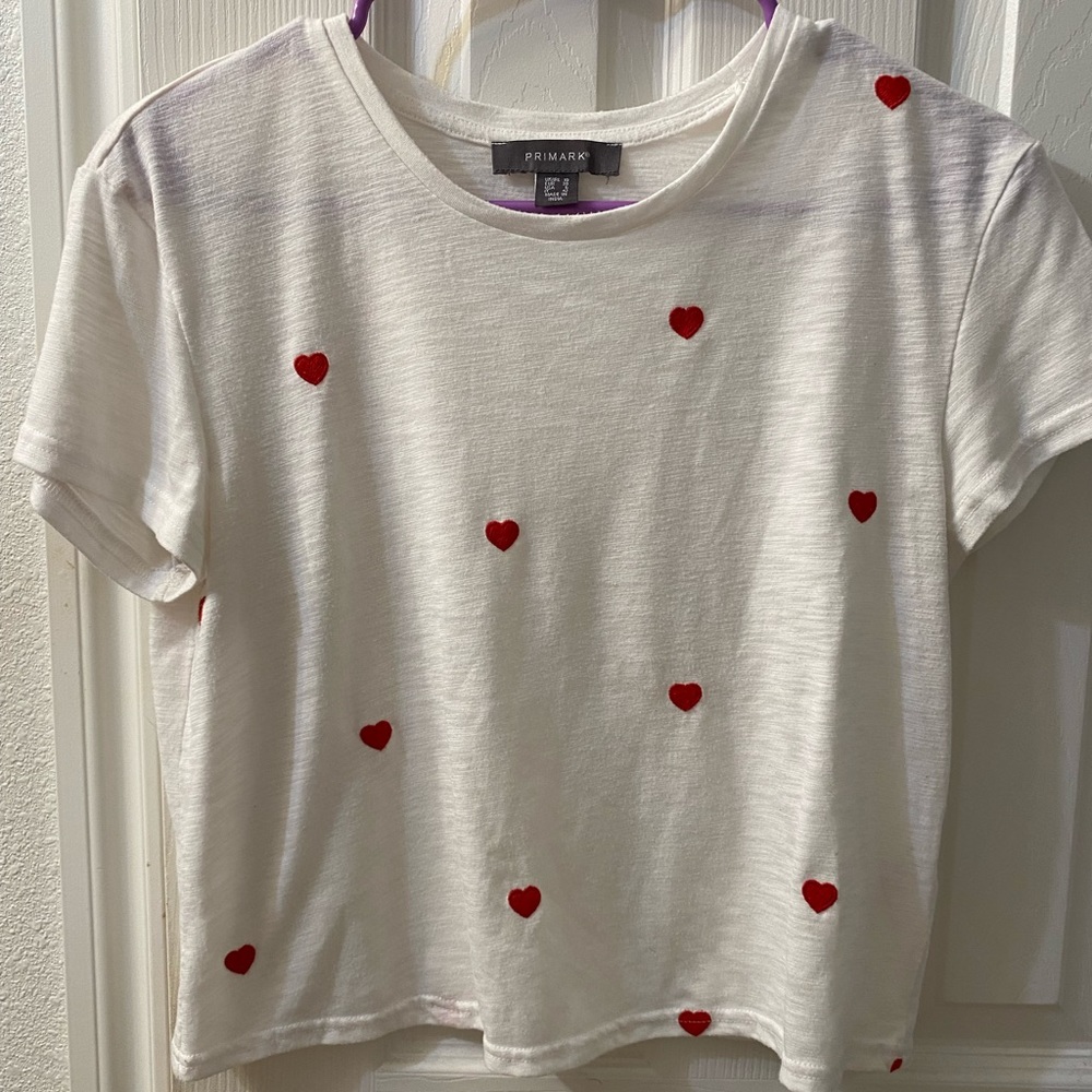 Crop top with hearts
